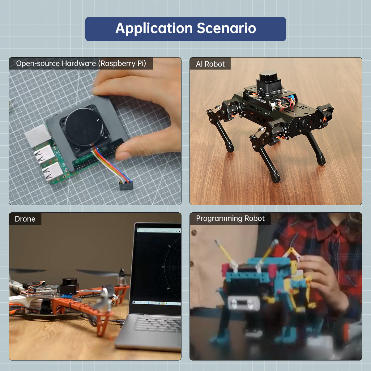 LD19 D300 Lidar Developer Kit 360 Degrees DTOF Laser Scanner Support ROS1 ROS2 Raspberry Pi Jetson Nano